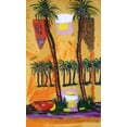 thumbnail image 1 of The Canfield Collection - Johnny Bahama - Breezy Abstract Palm Trees Still Beach Life Wall Decor for Livingroom - Home Office, Foyer, Entryway - Portait Giclée Canvas Printed Painting - 11x14 Inches, 1 of 5