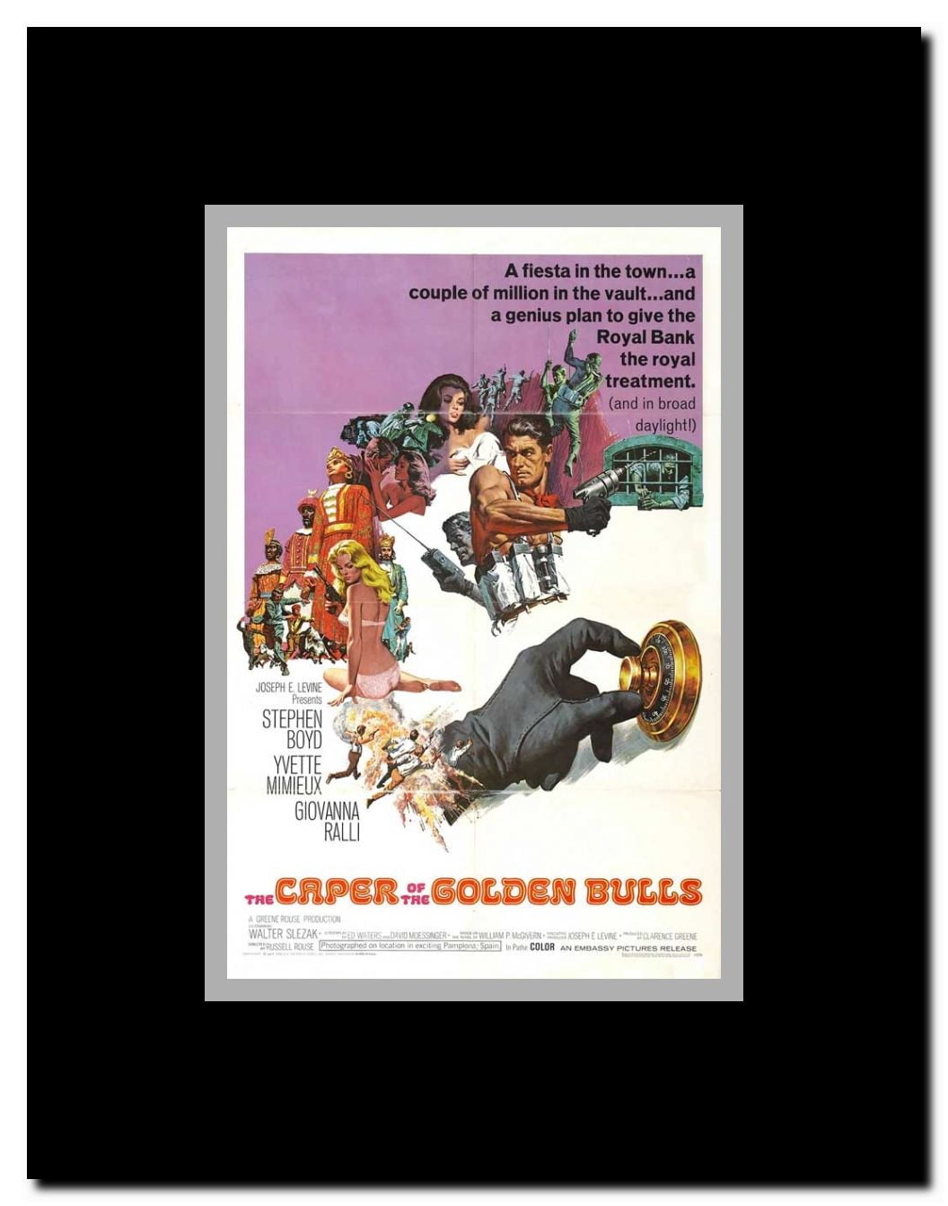 The Caper of the Golden Bulls Framed Movie Poster