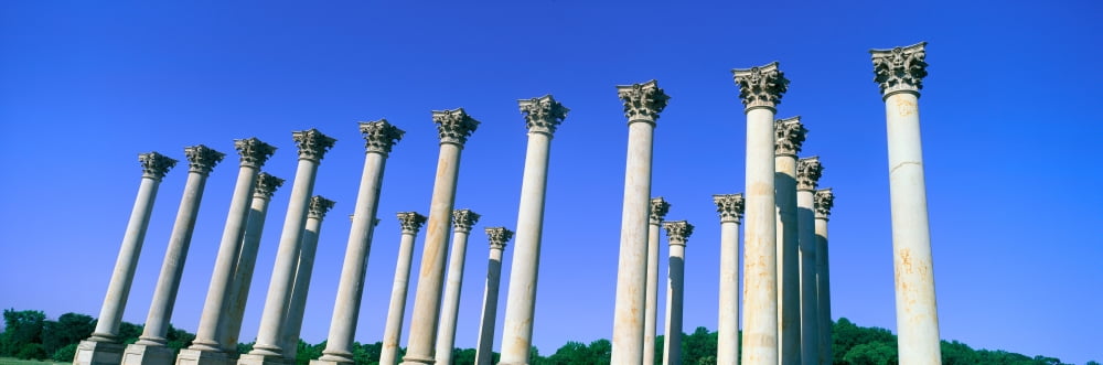 The Capitol Columns of the United States National Arboretum once supported the US Capitol Canvas Art - Panoramic Images (27 x 9)