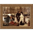 thumbnail image 1 of The Captain and the Mate 24x18 Gold Ornate Wood Framed Canvas Art by James Tissot, 1 of 2