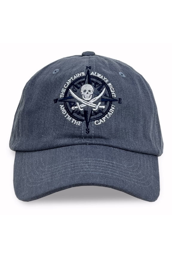 The Captains Always Right And Im The Captain Pirate Embroidered Cap Hat