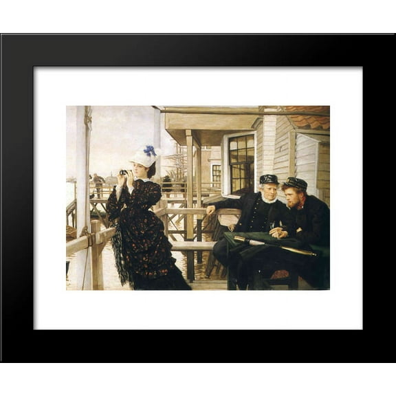 The Captain's Daughter 20x24 Framed Art Print by James Tissot