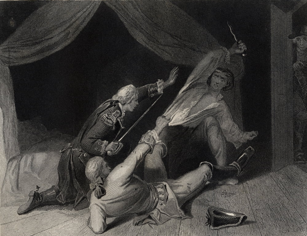 The Capture Of Lord Edward Fitzgerald For High Treason Drawn By H Warren Engraved By J Rogers Canvas Art - Ken Welsh  Design Pics (34 x 26)
