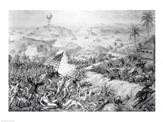The Capture of El Caney Canvas Art - (36 x 24)