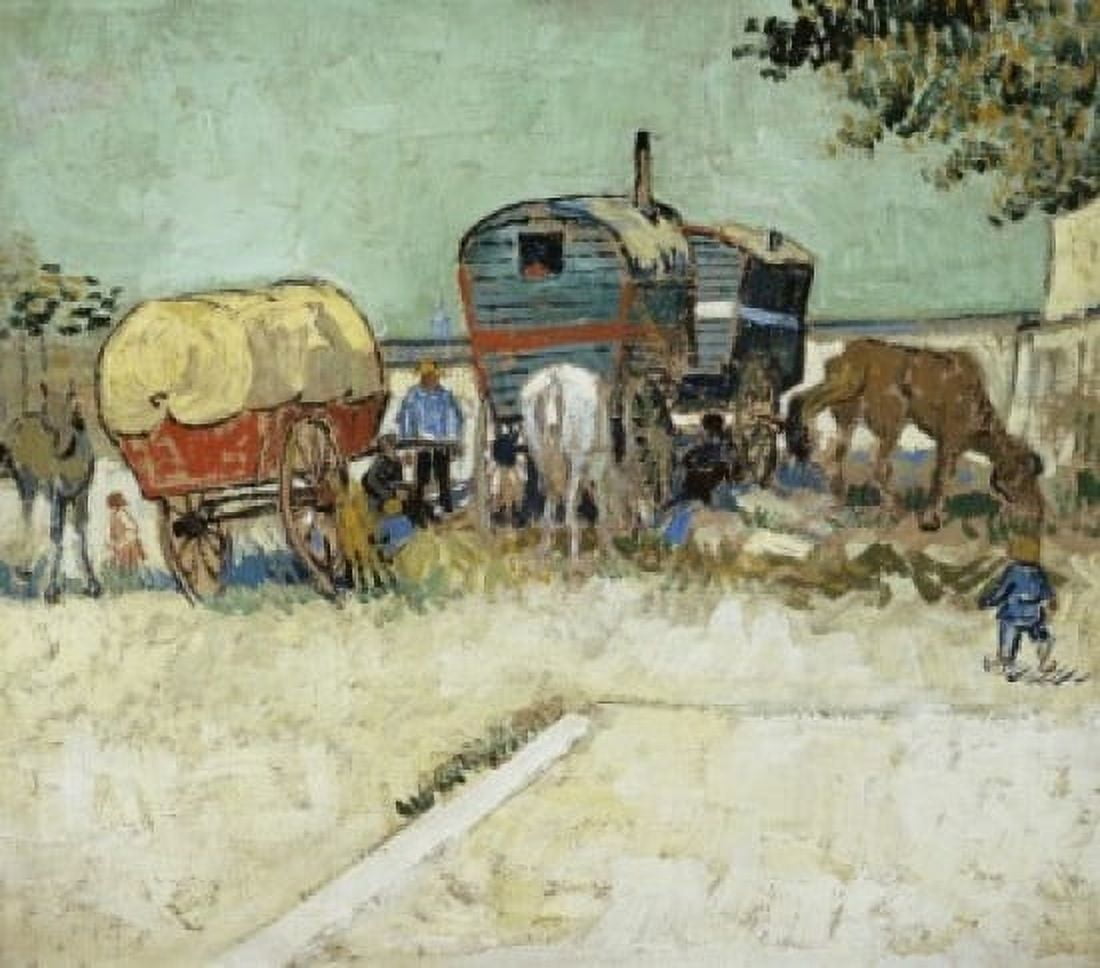 The Caravans 1888 Vincent van Gogh (1853-1890Dutch) Musee dOrsay Paris Canvas Art - Vincent van Gogh (24 x 36)