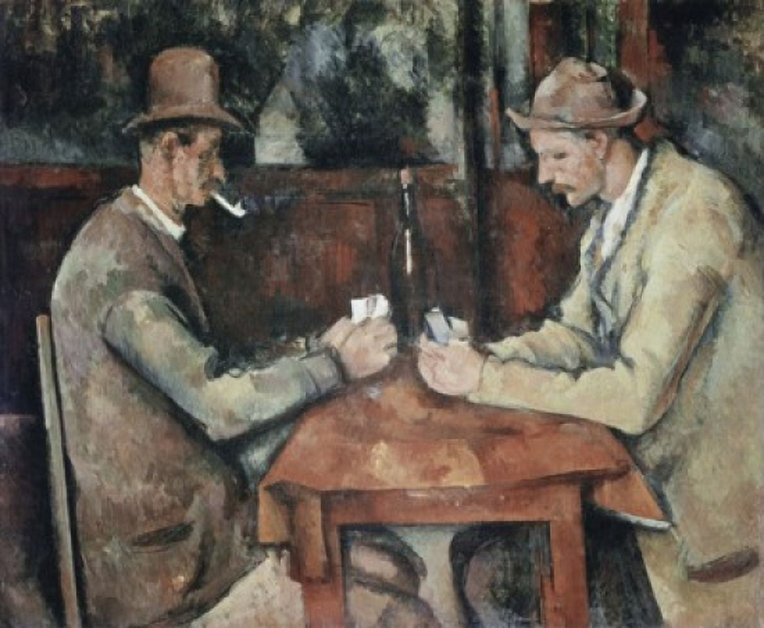 The Card Players 1890-92 Paul Cezanne (1839-1906 French) Oil on canvas Musee du Louvre Paris France Canvas Art - Paul Cezanne (18 x 24)