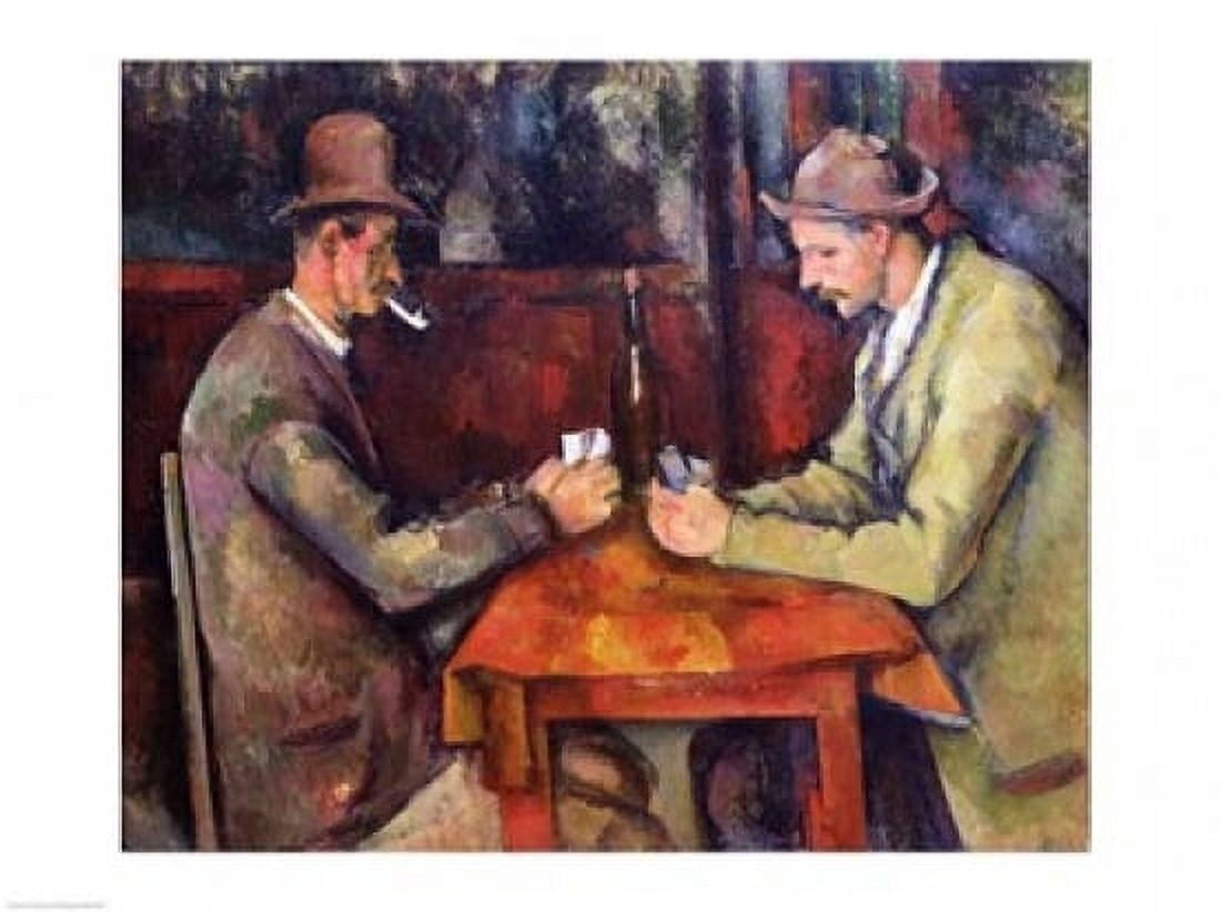 The Card Players 1893-96 Canvas Art - Paul Cezanne (36 x 24)
