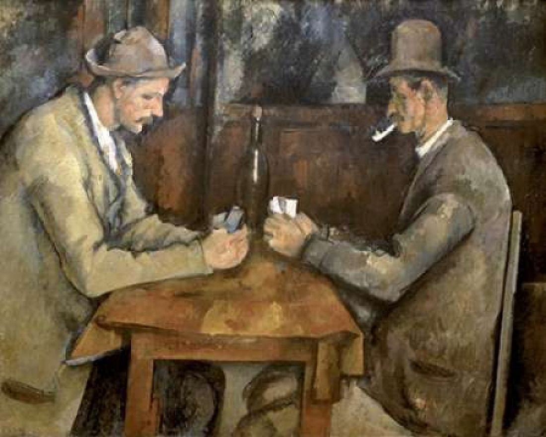 The Card Players Canvas Art - Paul Cezanne (24 x 30)