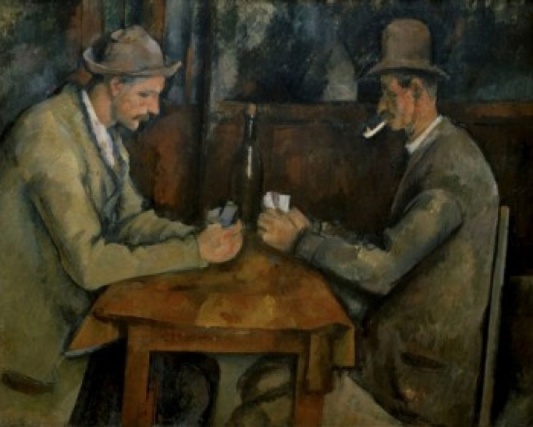 The Card Players (Les Joueurs de Cartes) Paul Cezanne (1839-1906 French) Musee d Orsay Paris France Canvas Art - Paul Cezanne (18 x 24)