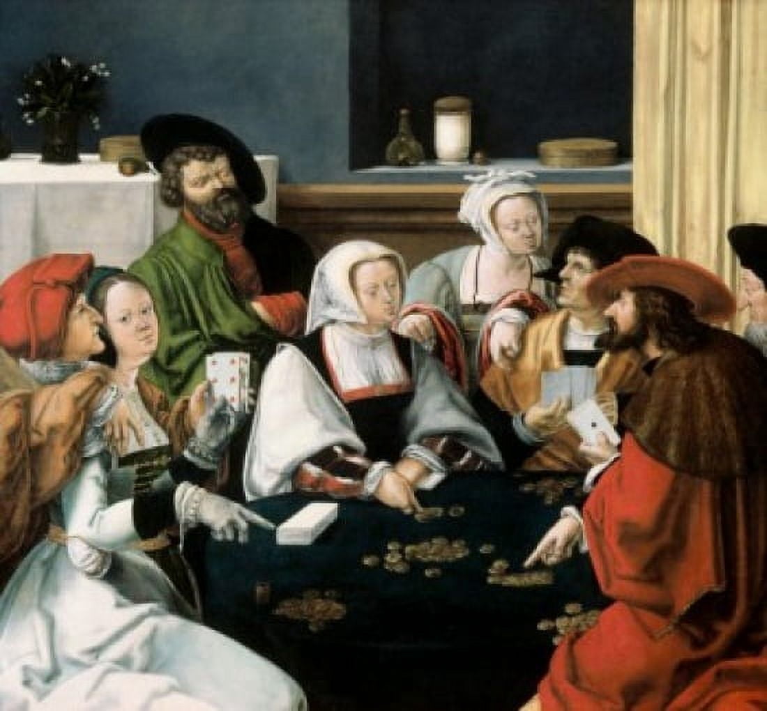 The Card Players Lucas van Leyden (1494-1533Netherlandish) Canvas Art - Lucas van Leyden (18 x 24)