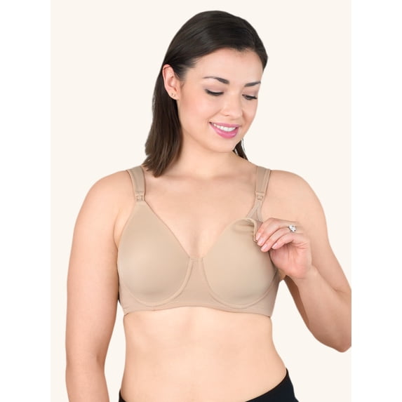 Leading Lady, The Carole, Cooling Nursing Bra, Underwire Support, Lightly Padded, Full Coverage Smooth Cups, Nursing Clips, Adjustable (Women's)