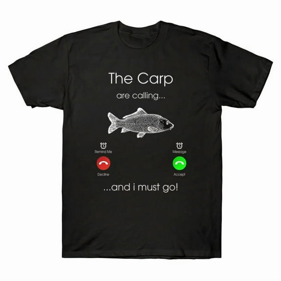 The Carp Are Calling and I Must Go Funny Fishing Vintage Quote Unisex T-Shirt