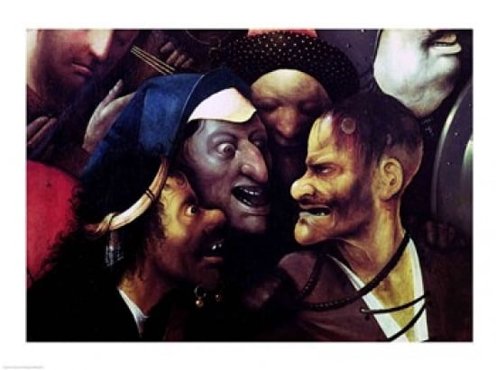 The Carrying of the Cross Canvas Art - Hieronymus Bosch (36 x 24)