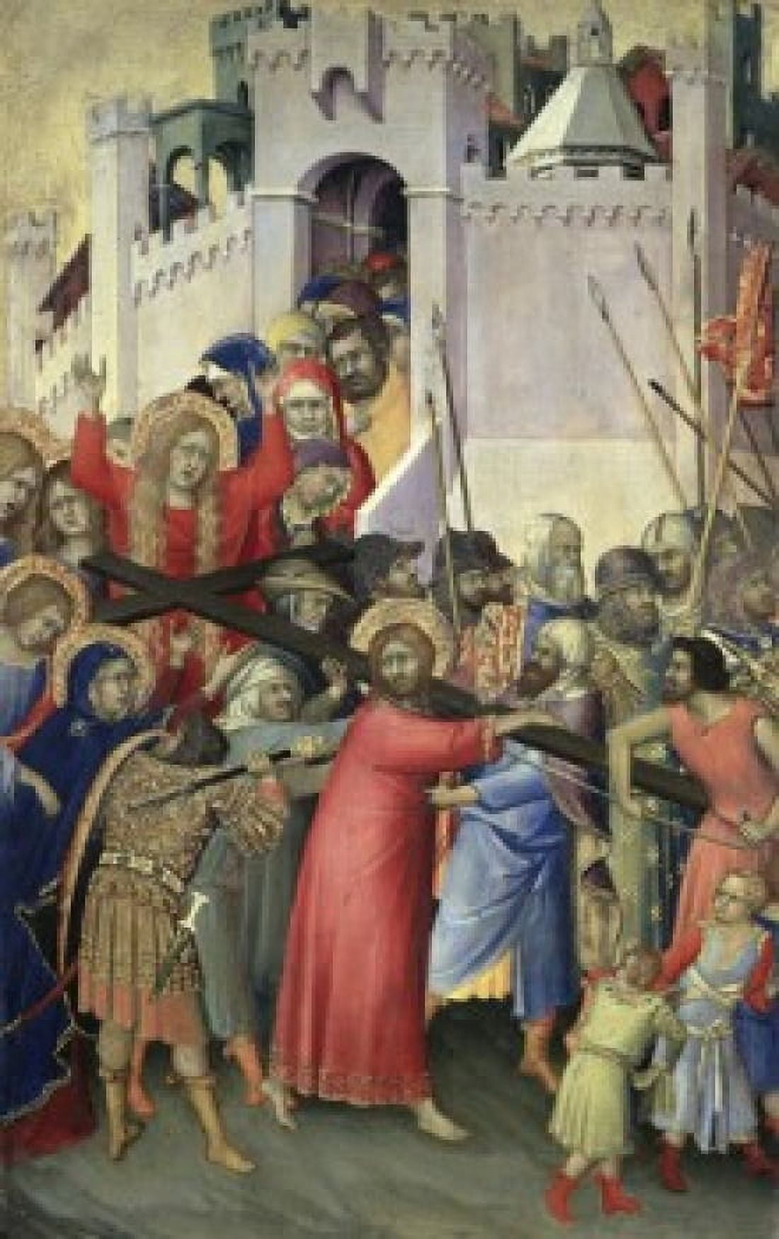 The Carrying of the Cross c 133642 Simone Martini (c 1284-1344Italian) Musee du Louvre Paris Canvas Art - Simone Martini (18 x 24)