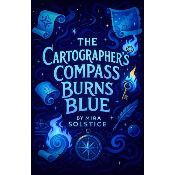 The Cartographer's Compass Burns Blue, (Paperback)