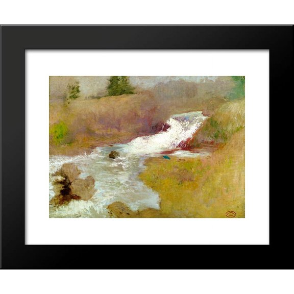The Cascade in Spring 20x24 Framed Art Print by John Henry Twachtman