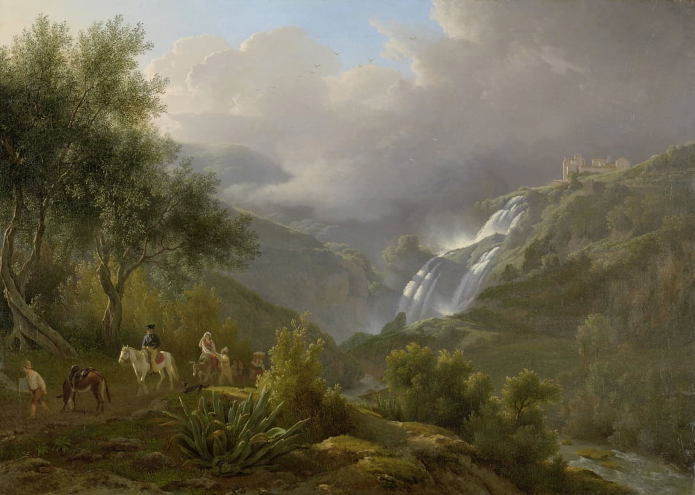 The Cascades At Tivoli Canvas Art - (36 x 24)