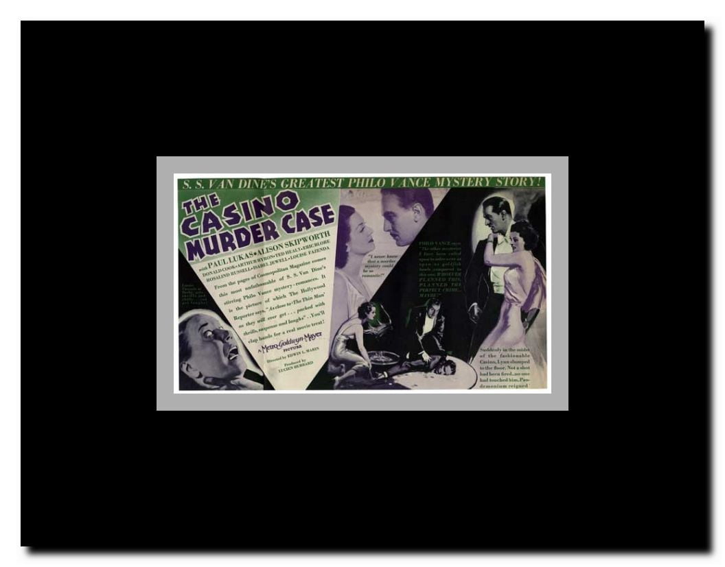 The Casino Murder Case Framed Movie Poster