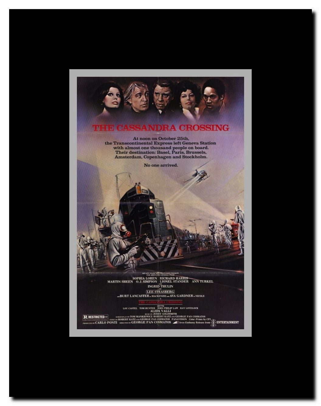 The Cassandra Crossing Framed Movie Poster