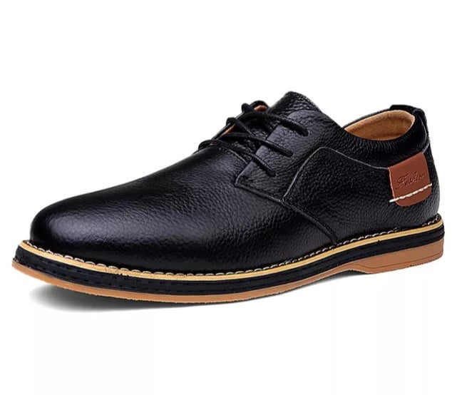 costly leather shoes