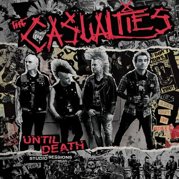 The Casualties - Until Death: Studio Sessions - RED/BLACK SPLATTER - Music & Performance - Vinyl