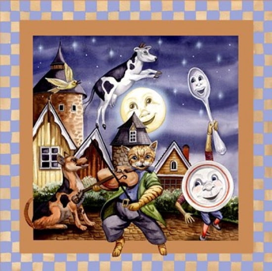 The Cat And The Fiddle Canvas Art - Tom Wood (22 x 22)