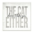 thumbnail image 1 of Stupell Industries The Cat Doesn't Like You Either Pet Phrase, 12 x 12, Design by Daphne Polselli, 1 of 5