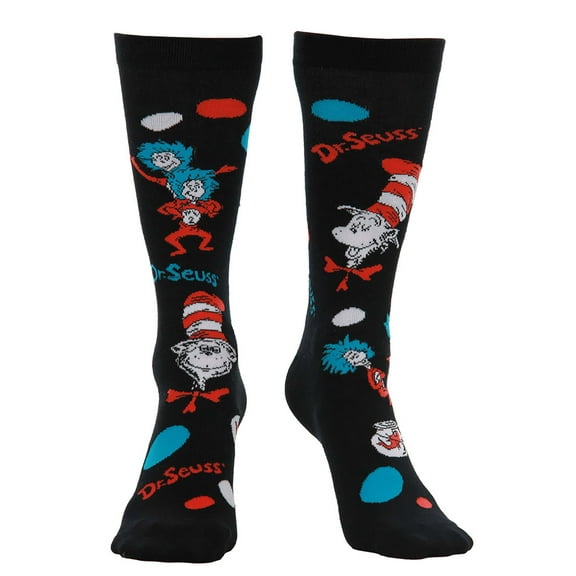 The Cat In The Hat Pattern Socks Adult