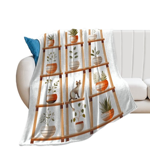 The Cat Is Hiding Blanket for Bed Throw Blanket for Women, Men And Kids Super Soft Plush Blanket Throw, Print Blanket, Blanket for Kids