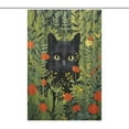 thumbnail image 1 of The Cat Is Hiding Shower Curtain Cloth Fabric Bathroom Decor with Hooks, 1 of 5