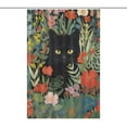 thumbnail image 1 of The Cat Is Hiding Waterproof Polyester Quick-Drying Shower Curtain for Bathroom with 12 Hooks, 1 of 5