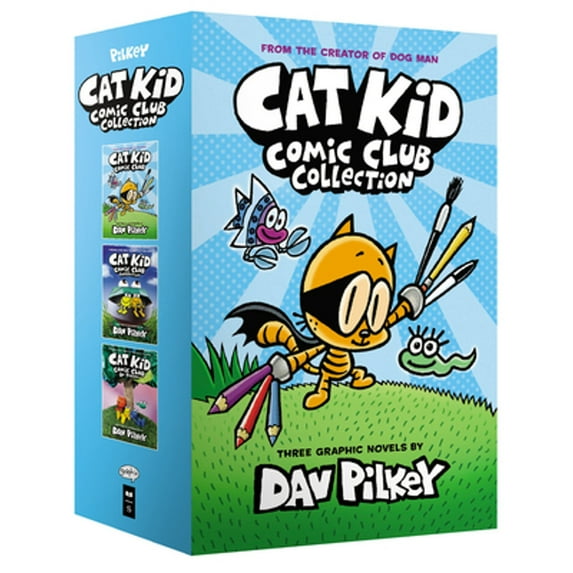 Pre-Owned The Cat Kid Comic Club Collection: From the Creator of Dog Man (Cat Kid Comic Club #1-3 Boxed Set), 9781338864397, 1338864394, Hardcover,
