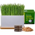 thumbnail image 1 of The Cat Ladies Organic Cat Grass Kit - With Organic Seed Mix, Soil, Ceramic Planter, Bamboo Tray, 1 of 10