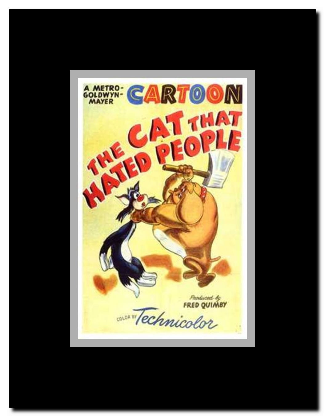 The Cat That Hated People Framed Movie Poster