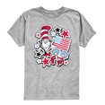 thumbnail image 1 of The Cat in the Hat - Americana Stickers - Youth Boys Short Sleeve Graphic T-Shirt, 1 of 4