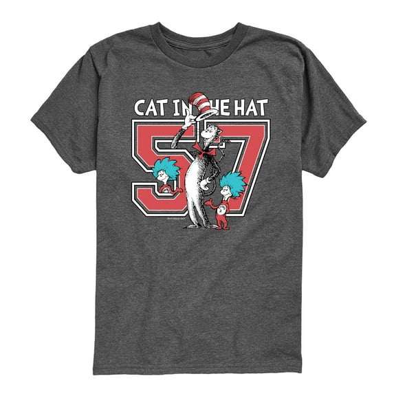 The Cat in the Hat - Cat in the Hat Jersey - Youth Boys Short Sleeve Graphic T-Shirt