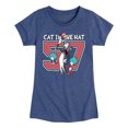 thumbnail image 1 of The Cat in the Hat - Cat in the Hat Jersey - Youth Girls Fitted Short Sleeve T-Shirt, 1 of 4