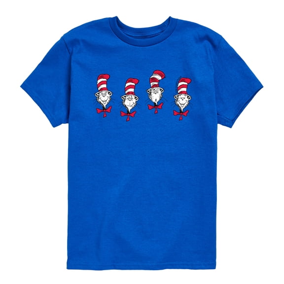 The Cat in the Hat - Cith Heads - Youth Boys Short Sleeve Graphic T-Shirt