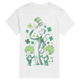 thumbnail image 1 of The Cat in the Hat - Shamrocks Tonal Washed - Men's Short Sleeve Graphic T-Shirt, 1 of 4
