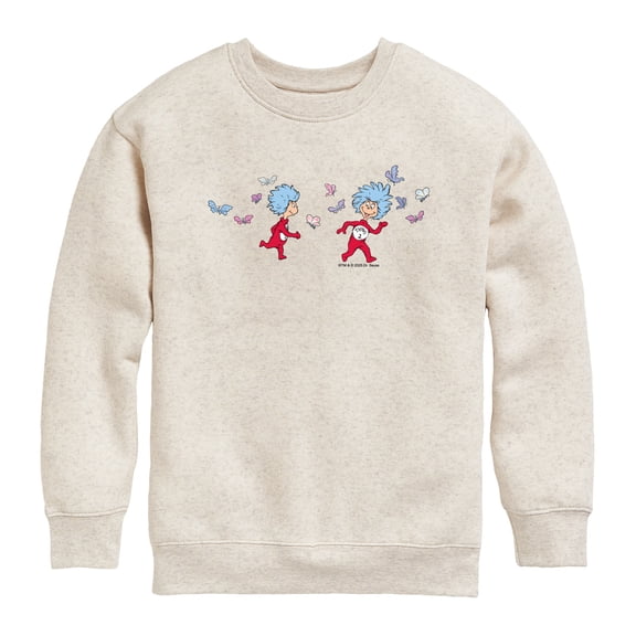 The Cat in the Hat - The Things - Youth Boys Crew Fleece Sweatshirt