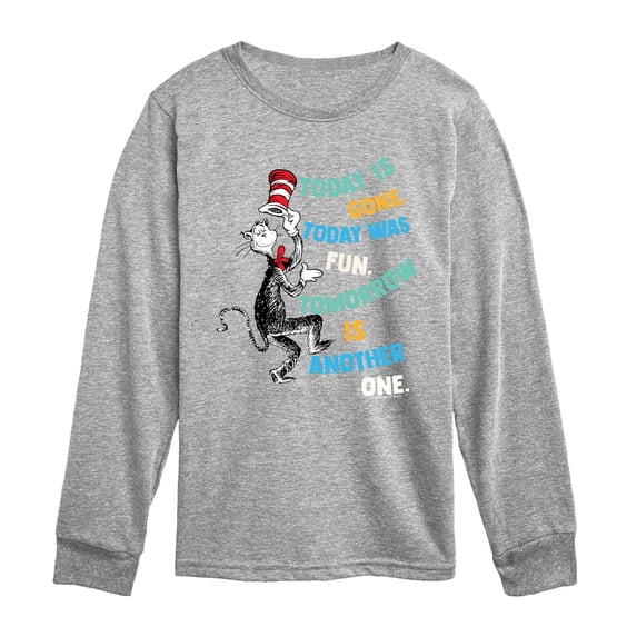 The Cat in the Hat - Today Was Fun - Youth Boys Long Sleeve Graphic T-Shirt