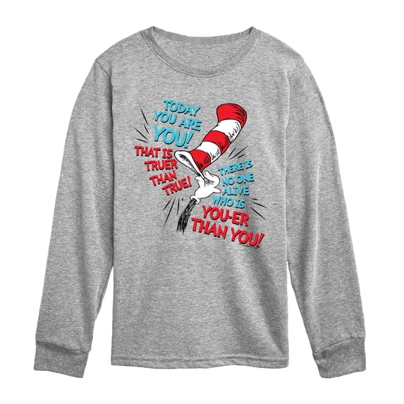 The Cat in the Hat - Today You Are You! - Youth Boys Long Sleeve Graphic T-Shirt