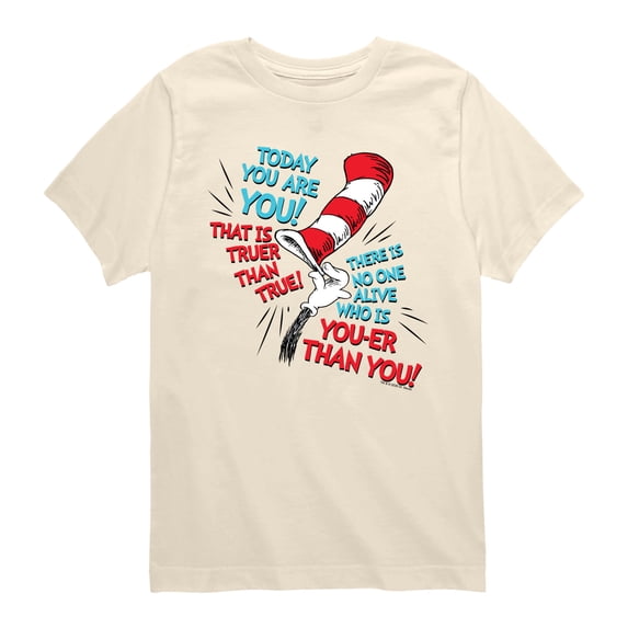 The Cat in the Hat - Today You Are You! - Youth Boys Short Sleeve Graphic T-Shirt