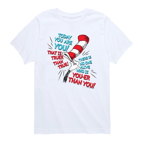 The Cat in the Hat - Today You Are You! - Youth Boys Short Sleeve Graphic T-Shirt