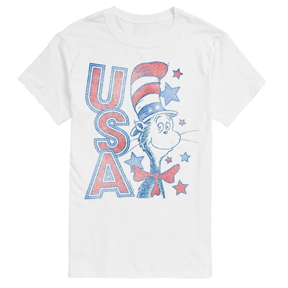 The Cat in the Hat - USA Tonal Washed - Men's Short Sleeve Graphic T-Shirt