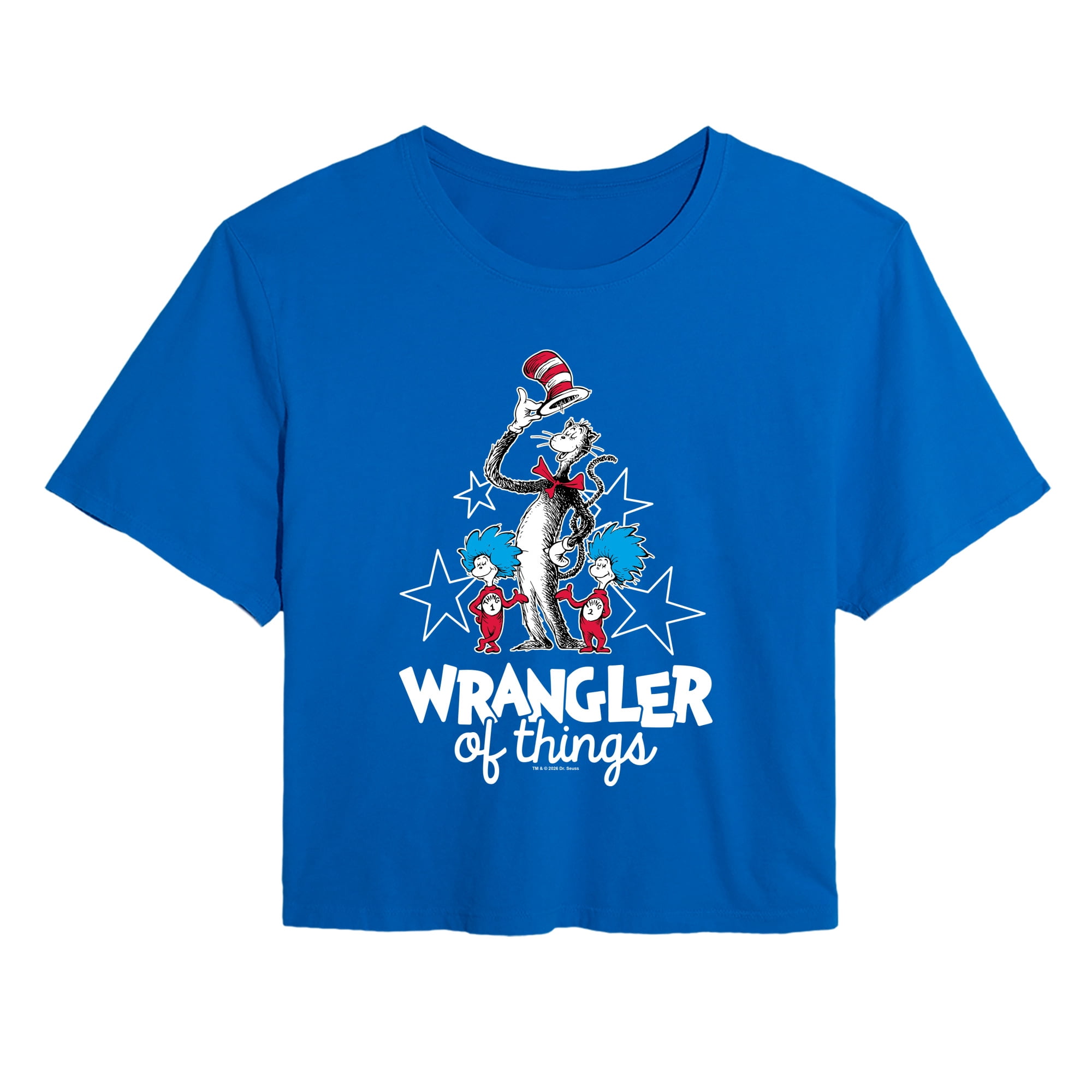 The Cat in the Hat - Wrangler of Things Women's Cropped Graphic T-Shirt
