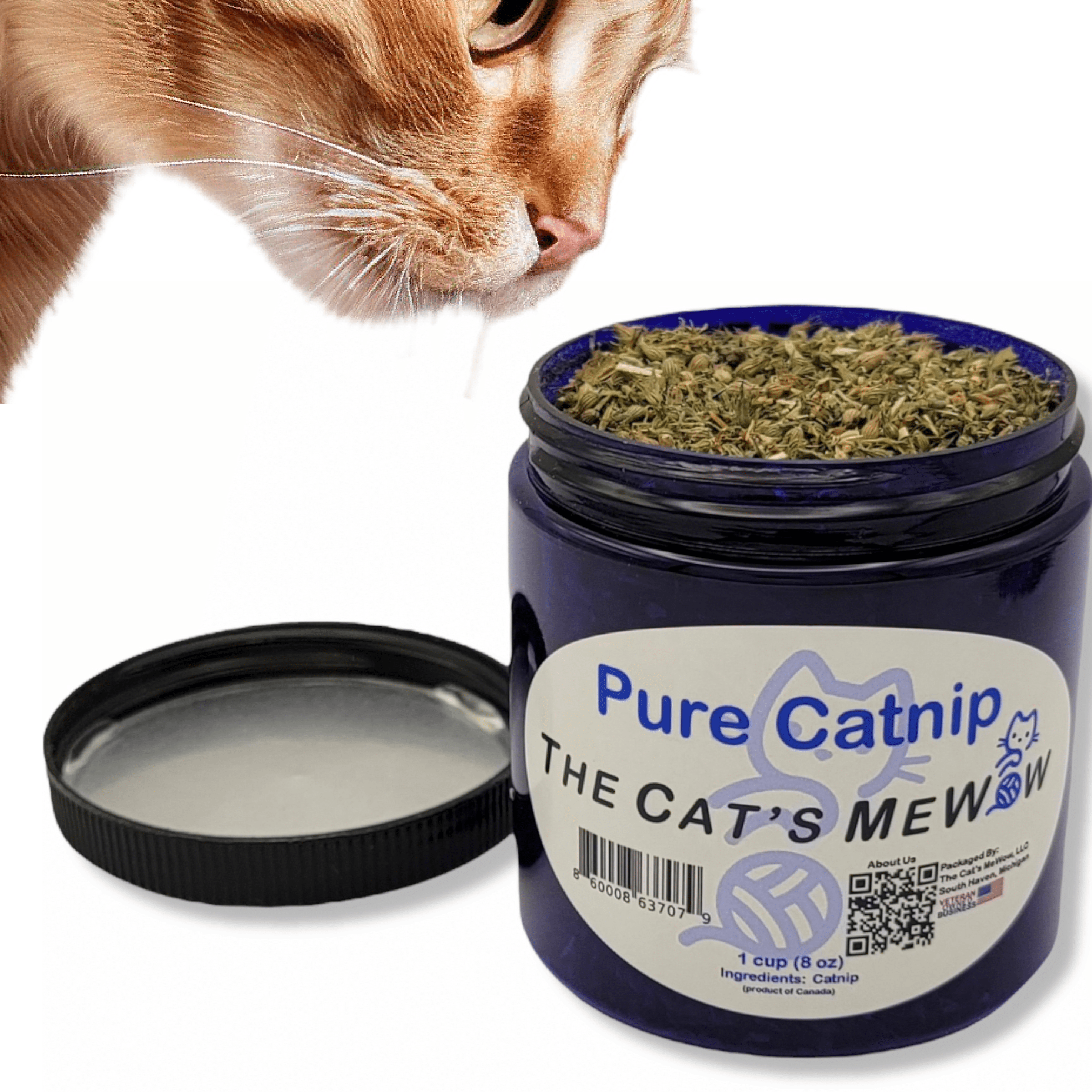 The Cat's MeWow 100% Pure Catnip - All Natural, Non-Addictive Treat for Cats & Kittens