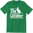 thumbnail image 1 of The Catfather Cat Dad Pet Lover Gift Ideas Fathers Day Daddy T-Shirt, 1 of 4