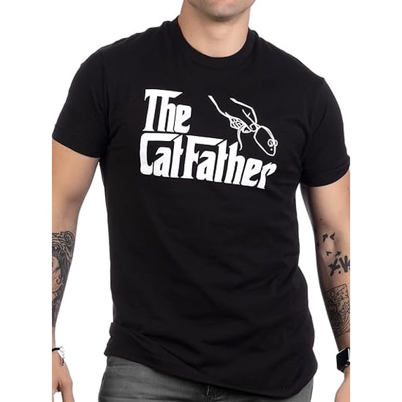 The Catfather | Funny, Cute Cat Father Dad Owner Pet Kitty Kitten Fun Humor T-Shirt