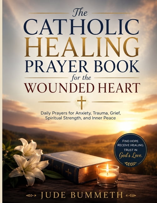 The Catholic Healing Prayer Book for the Wounded Heart: Daily Prayers for Anxiety, Trauma, Grief, Spiritual Strength, an, (Paperback)